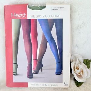 New with tags HEIST THE SIXTY OPAQUE TIGHTS 60 Denier shade LODEN  Green classic